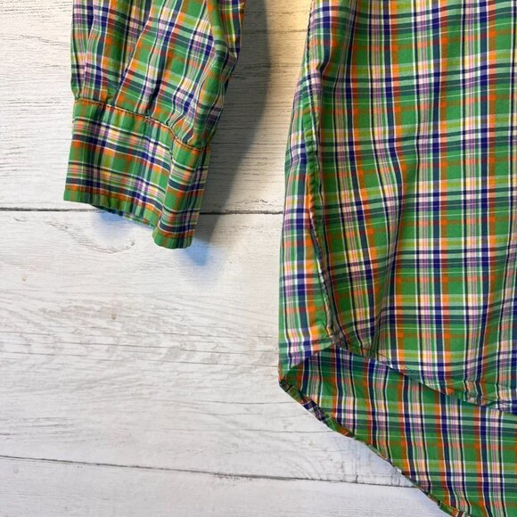 Ralph Lauren Dress Shirt Size Small Custom Fit Vintage Plaid Button Down Plaid - Picture 6 of 15